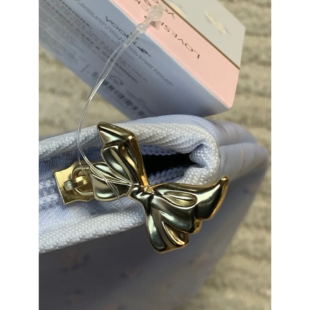 LoveShackFancy x Target Yoobi Everblooming Rosettes Ditsy Lunch Tote Breezy Blue